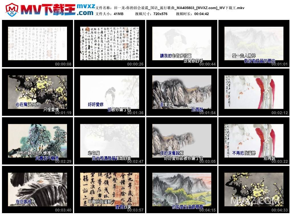 田一龙-你的泪会说谎_国语_流行歌曲_MA405803